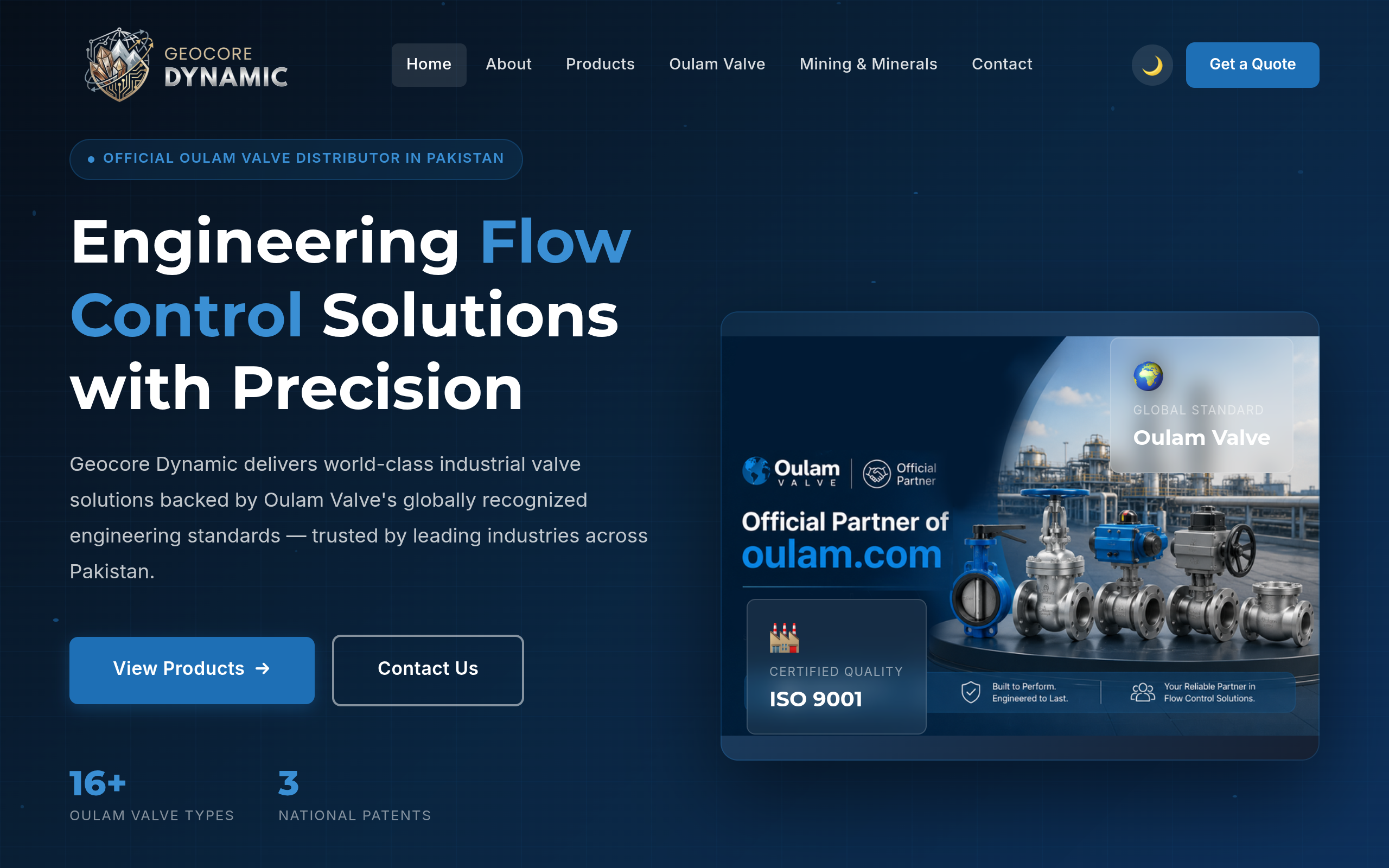 Geocore Dynamic Website